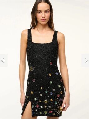 Staud Le Sable Celestial Beaded Dress
